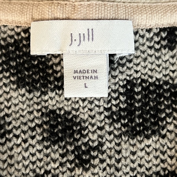 J. Jill Leopard 3 Button Cardigan Sweater EUC - Picture 8 of 12